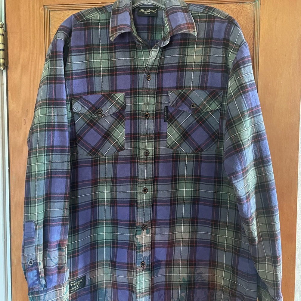 Vermont Flannel Plaid Men's Shirt Sz M